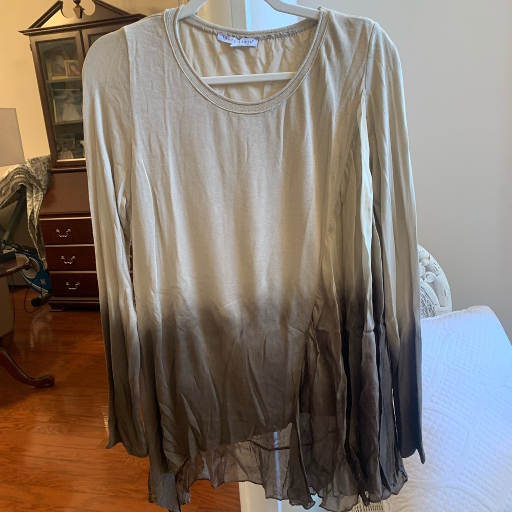 Tempo Paris Tie Dye Ombré Boho Top